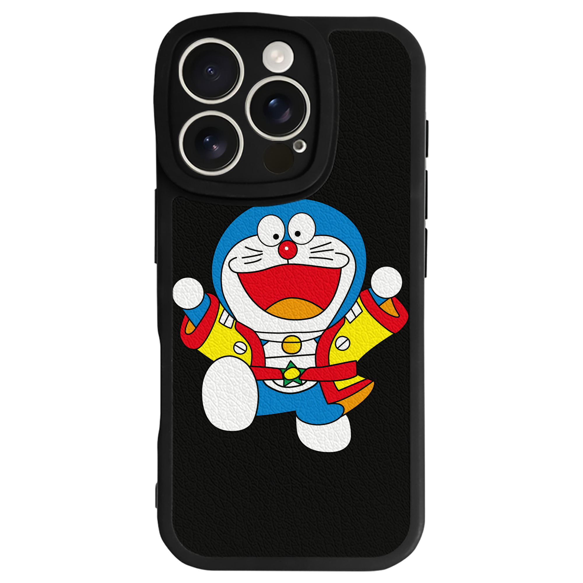 （画像用） ドラえもん Doraemon 【iPhone 16シリーズ対応】シリコンスマホケース（レザー調） 材質：シリコン